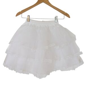 Girls White Crinoline Petticoat